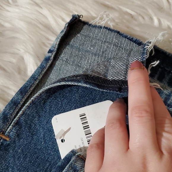 **Free People Button-Fly Ripped Jeans NWT Size 27** - Picture 5 of 8